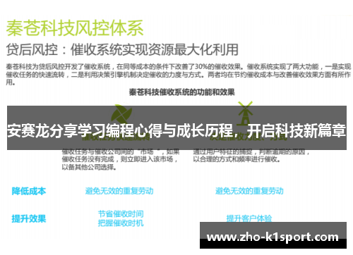安赛龙分享学习编程心得与成长历程，开启科技新篇章